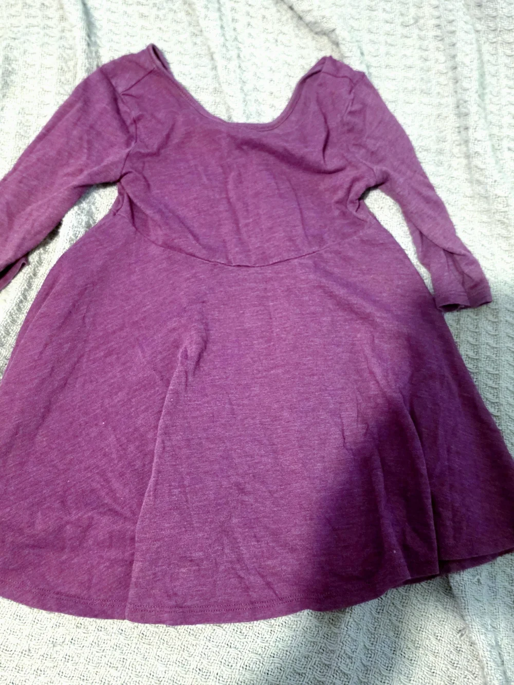 Old Navy Purple Long Sleeve Twirl Dress